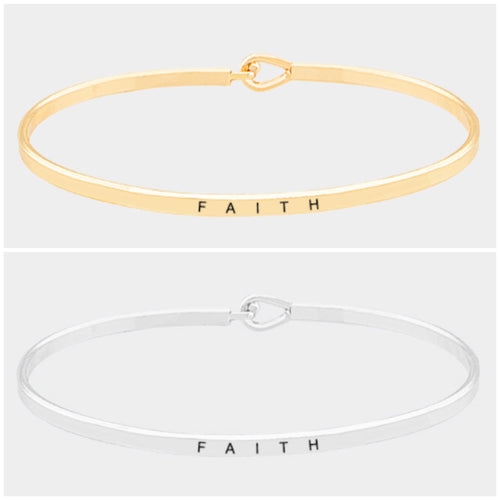 Faith Bangle Bracelet