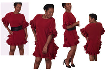 Load image into Gallery viewer, Red Ruffle Dress