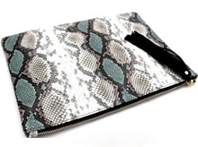 Load image into Gallery viewer, Oversized Red Snake Print Clutch