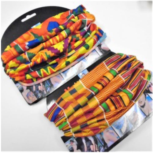 African Print Multifunctional Mask/Scarf/Headband