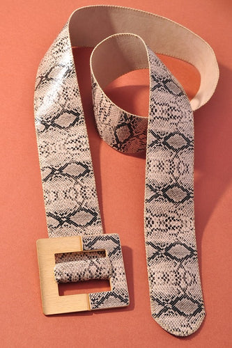 Snake Print Belt
