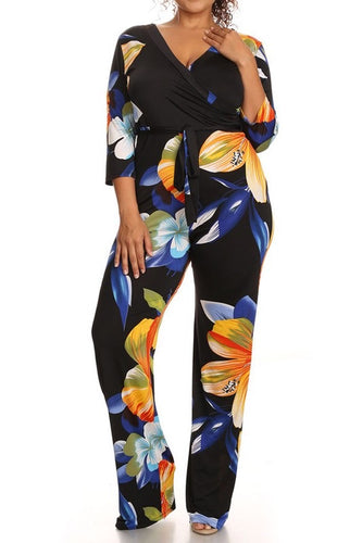 Floral Jumpsuit (Curvy)