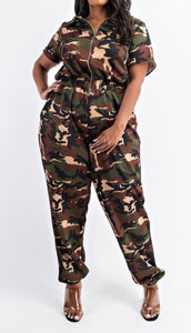 Camouflage Jumpsuit (Curvy)