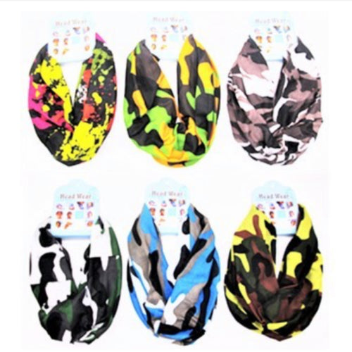 Camouflage Multifunctional Mask/Scarf/Headband