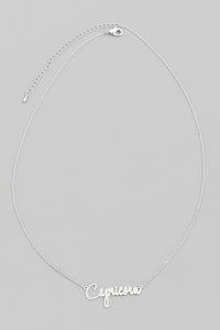 Capricorn Zodiac Necklace