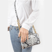 Load image into Gallery viewer, Snakeskin Crossbody Handbag