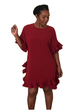 Load image into Gallery viewer, Red Ruffle Dress