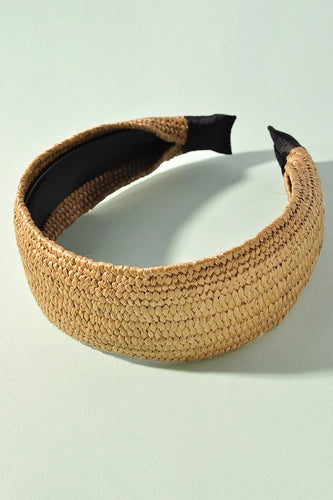 Wide Straw Headband