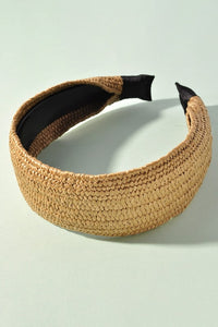 Wide Straw Headband