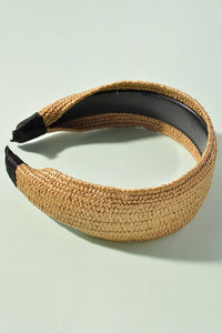 Wide Straw Headband