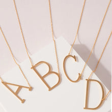 Load image into Gallery viewer, Oversized “L” Initial Pendant