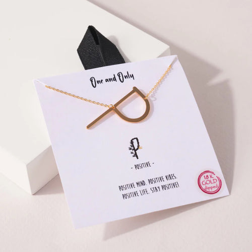 Oversized “P” Initial Pendant