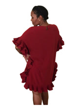 Load image into Gallery viewer, Red Ruffle Dress