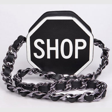 Shop Sign Crossbody Handbag