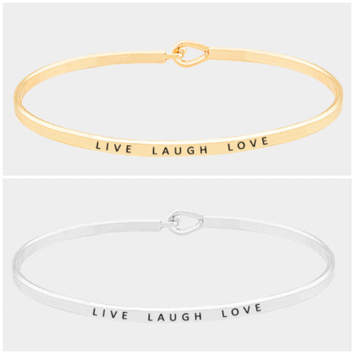 Live Laugh Love Bangle Bracelet