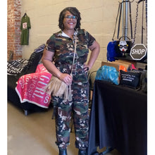 Load image into Gallery viewer, Camouflage Jumpsuit (Curvy)
