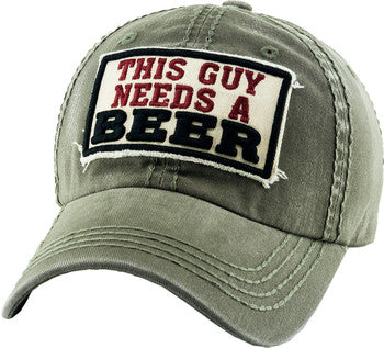 This Guy Needs A Beer Baseball Cap