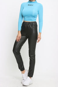 Vegan Body Con Joggers (Curvy)